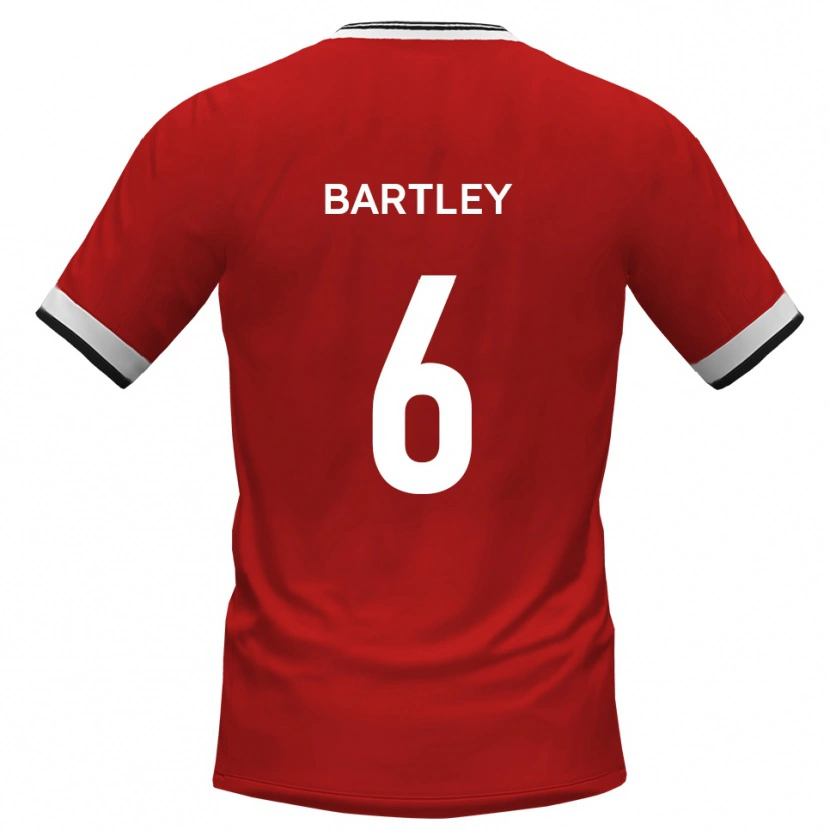Danxen Kinderen Ryan Bartley #6 Wit Zwart Uitshirt Uittenue 2025/26 T-Shirt België