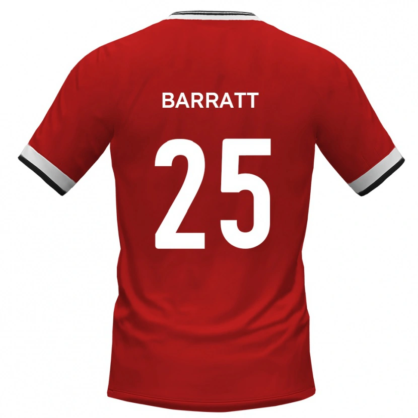 Danxen Kinderen Sam Barratt #25 Wit Zwart Uitshirt Uittenue 2025/26 T-Shirt België