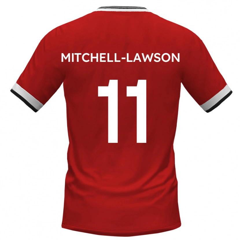 Danxen Kinderen Jayden Mitchell-Lawson #11 Wit Zwart Uitshirt Uittenue 2025/26 T-Shirt België