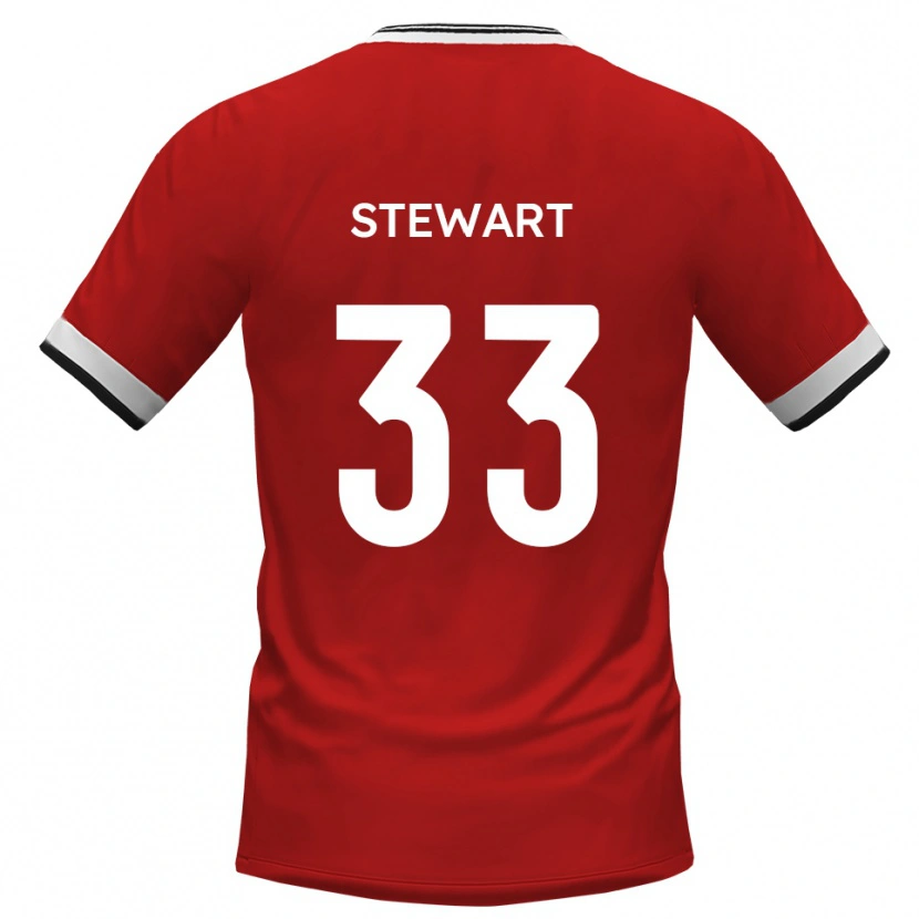 Danxen Kinderen Noah Stewart #33 Wit Zwart Uitshirt Uittenue 2025/26 T-Shirt België