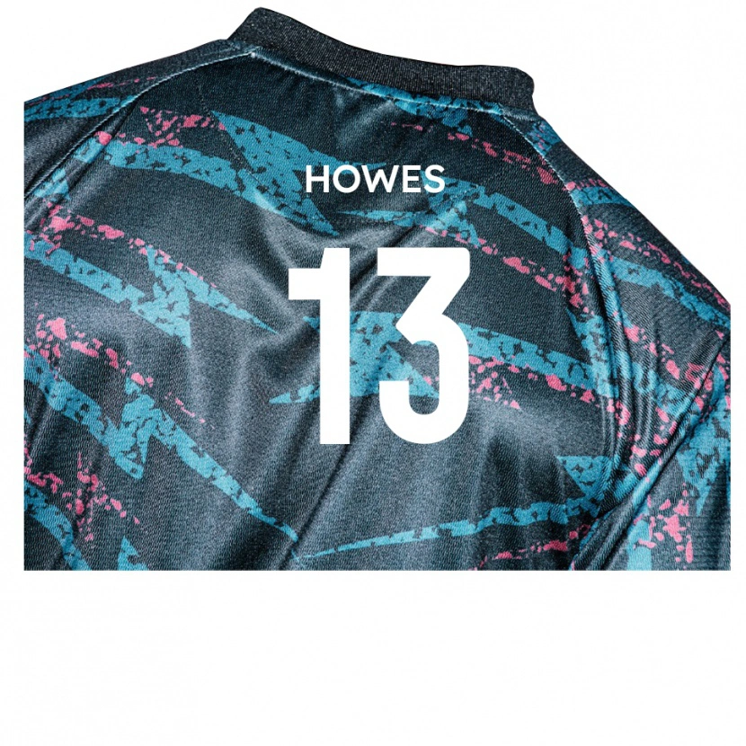 Danxen Kinderen Sam Howes #13 Zwart Marine Uitshirt Uittenue 2025/26 T-Shirt België