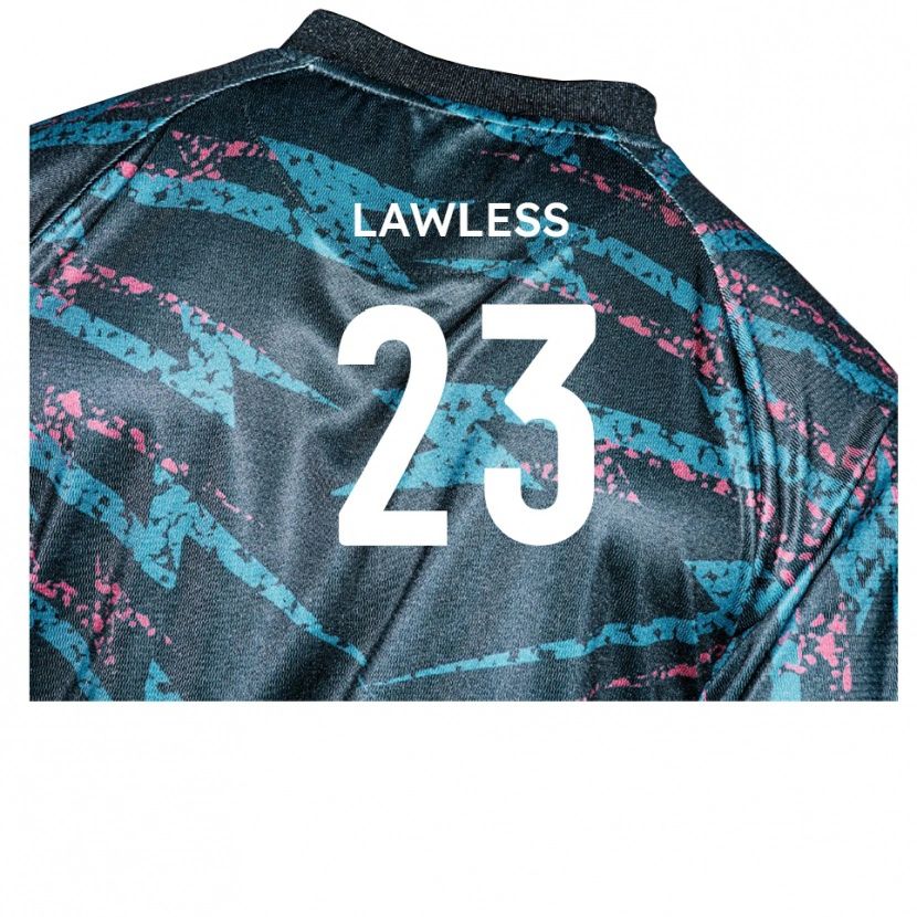 Danxen Kinderen Conor Lawless #23 Zwart Marine Uitshirt Uittenue 2025/26 T-Shirt België