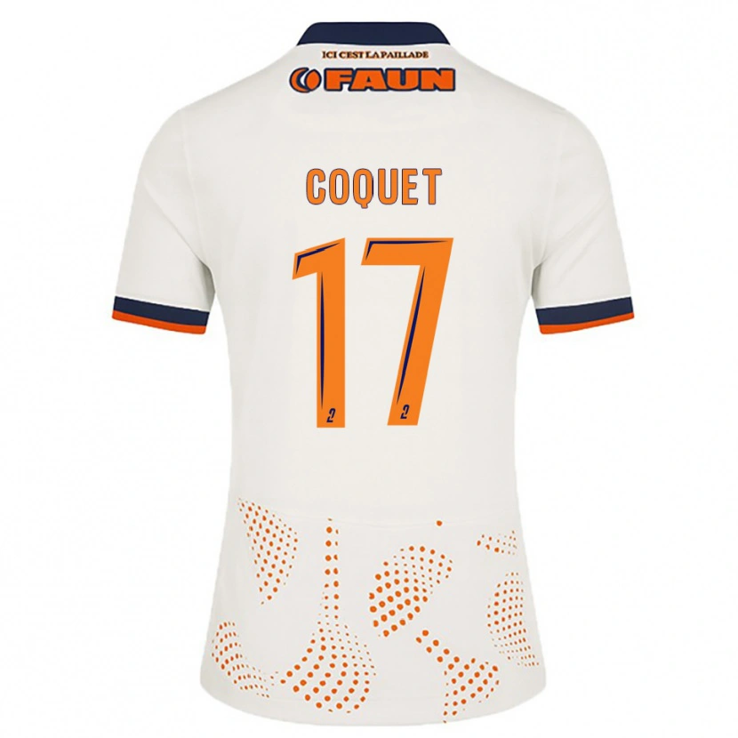 Danxen Kinderen Judith Coquet #17 Wit Oranje Uitshirt Uittenue 2025/26 T-Shirt België