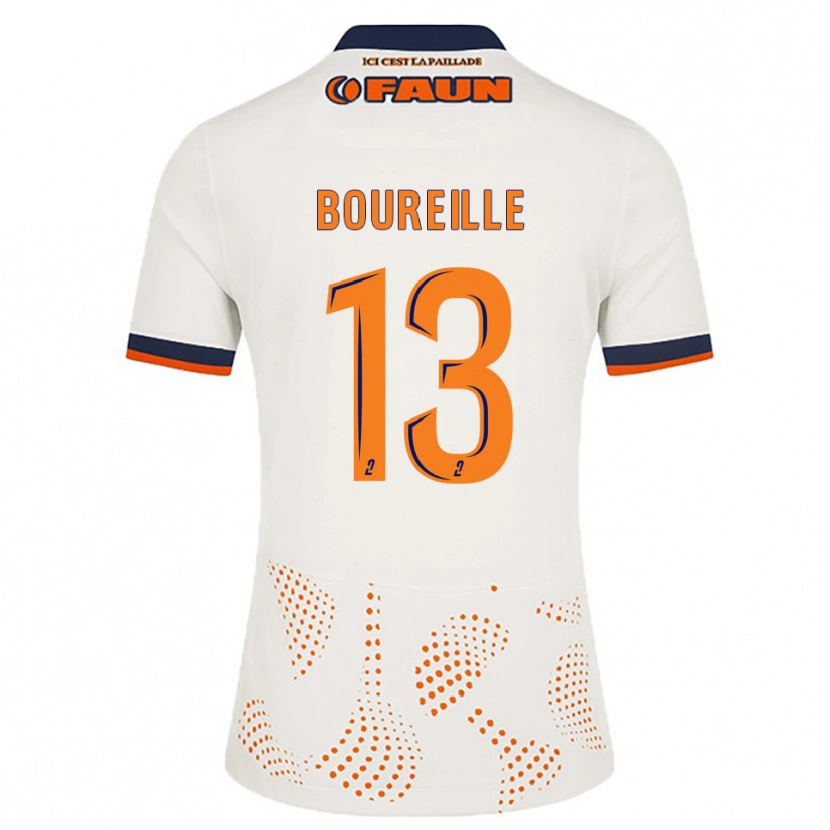 Danxen Kinderen Celeste Boureille #13 Wit Oranje Uitshirt Uittenue 2025/26 T-Shirt België