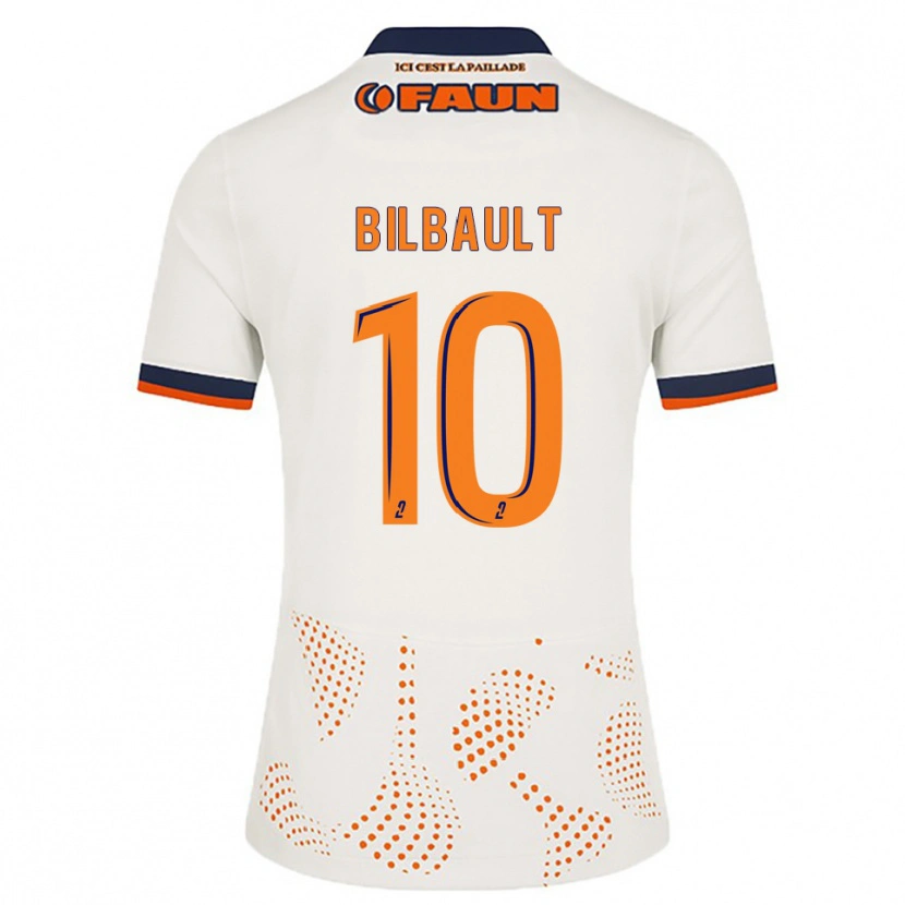 Danxen Kinderen Charlotte Bilbault #10 Wit Oranje Uitshirt Uittenue 2025/26 T-Shirt België