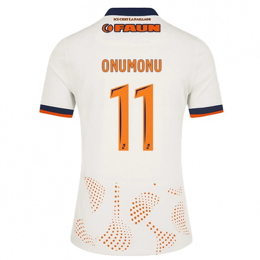 Danxen Kinderen Ifeoma Onumonu #11 Wit Oranje Uitshirt Uittenue 2025/26 T-Shirt België