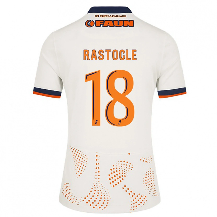 Danxen Kinderen Jade Rastocle #18 Wit Oranje Uitshirt Uittenue 2025/26 T-Shirt België