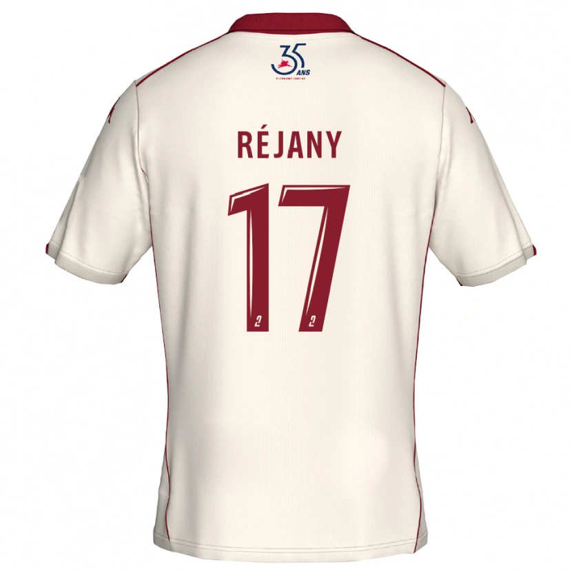 Danxen Kinderen Louise Réjany #17 Wit Bourgondisch Uitshirt Uittenue 2025/26 T-Shirt België