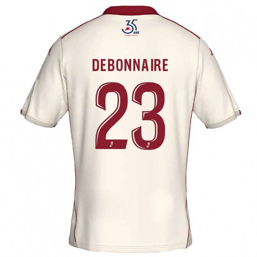 Danxen Kinderen Jalane Debonnaire #23 Wit Bourgondisch Uitshirt Uittenue 2025/26 T-Shirt België