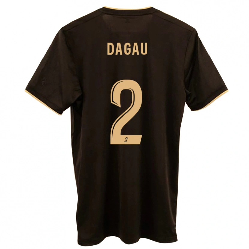 Danxen Kinderen Luca Dagau #2 Blauw Rood Uitshirt Uittenue 2025/26 T-Shirt België