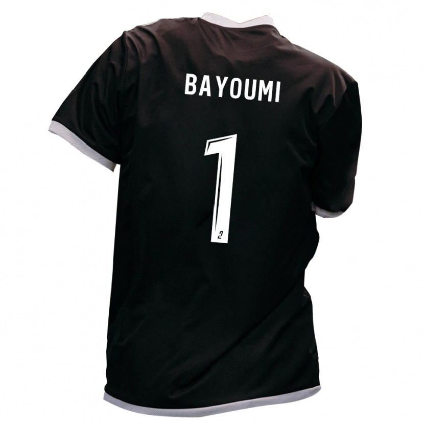 Danxen Kinderen Gibril Bayoumi #1 Zwart Goud Uitshirt Uittenue 2025/26 T-Shirt België