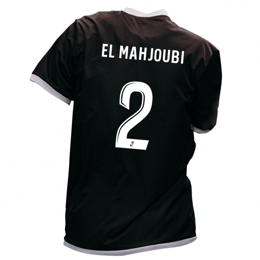 Danxen Kinderen Djibril El Mahjoubi #2 Zwart Goud Uitshirt Uittenue 2025/26 T-Shirt België