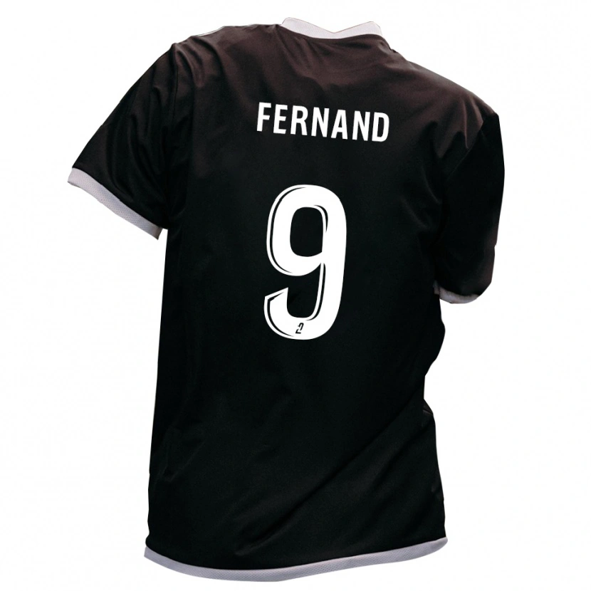 Danxen Kinderen Nelwyn Fernand #9 Zwart Goud Uitshirt Uittenue 2025/26 T-Shirt België
