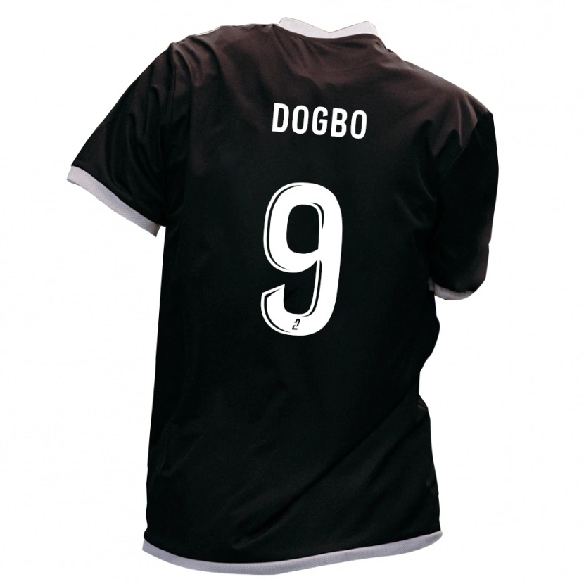 Danxen Kinderen Camron Dogbo #9 Zwart Goud Uitshirt Uittenue 2025/26 T-Shirt België