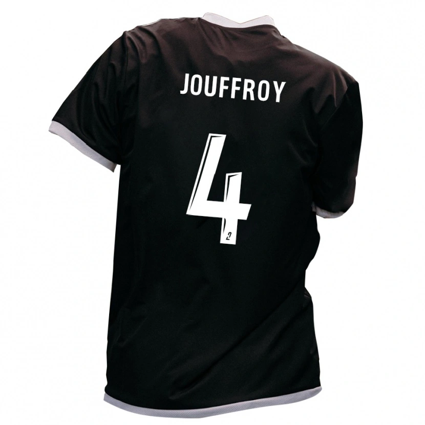 Danxen Kinderen Robin Jouffroy #4 Zwart Goud Uitshirt Uittenue 2025/26 T-Shirt België