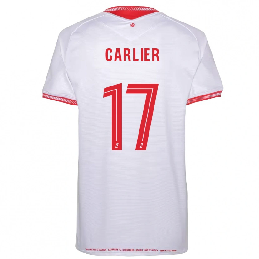 Danxen Kinderen Maxence Carlier #17 Zwart Rood Uitshirt Uittenue 2025/26 T-Shirt België