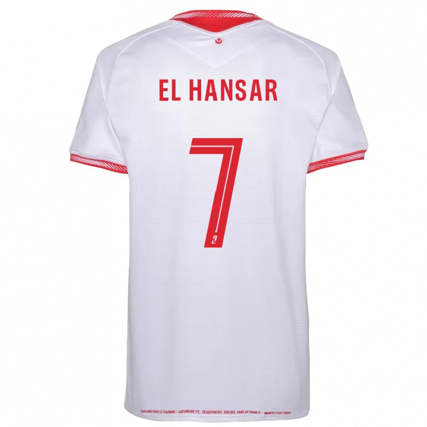 Danxen Kinderen Chafik El Hansar #7 Zwart Rood Uitshirt Uittenue 2025/26 T-Shirt België