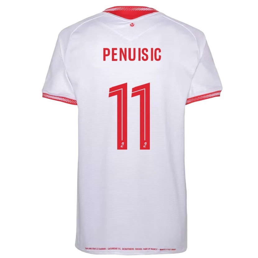 Danxen Kinderen Alvin Pénuisic #11 Zwart Rood Uitshirt Uittenue 2025/26 T-Shirt België