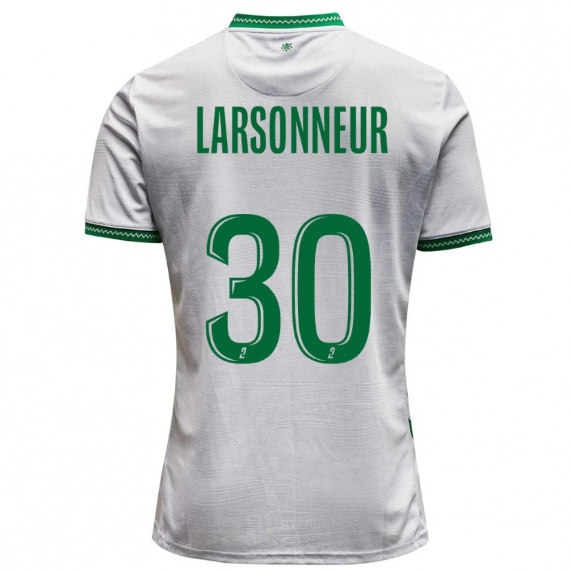 Danxen Kinderen Gautier Larsonneur #30 Wit Groen Uitshirt Uittenue 2025/26 T-Shirt België