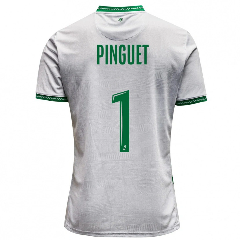 Danxen Kinderen Alice Pinguet #1 Wit Groen Uitshirt Uittenue 2025/26 T-Shirt België