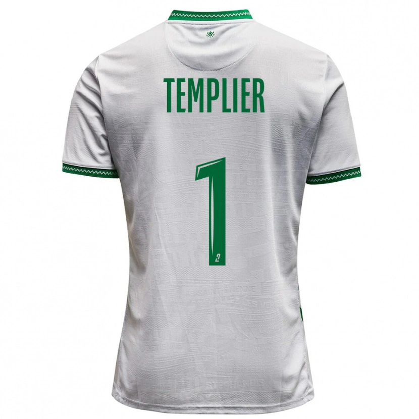 Danxen Kinderen Emma Templier #1 Wit Groen Uitshirt Uittenue 2025/26 T-Shirt België