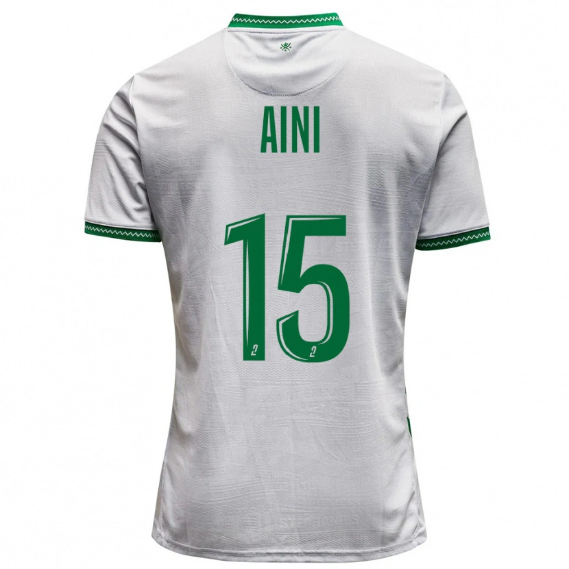 Danxen Kinderen Noham Aini #15 Wit Groen Uitshirt Uittenue 2025/26 T-Shirt België