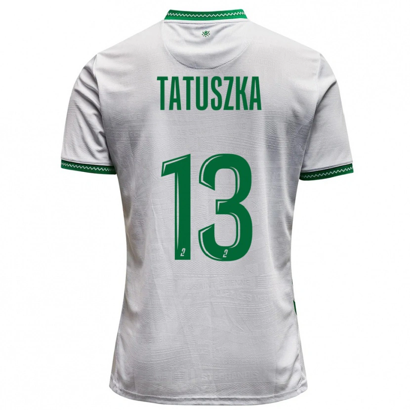 Danxen Kinderen Maxence Tatuszka #13 Wit Groen Uitshirt Uittenue 2025/26 T-Shirt België