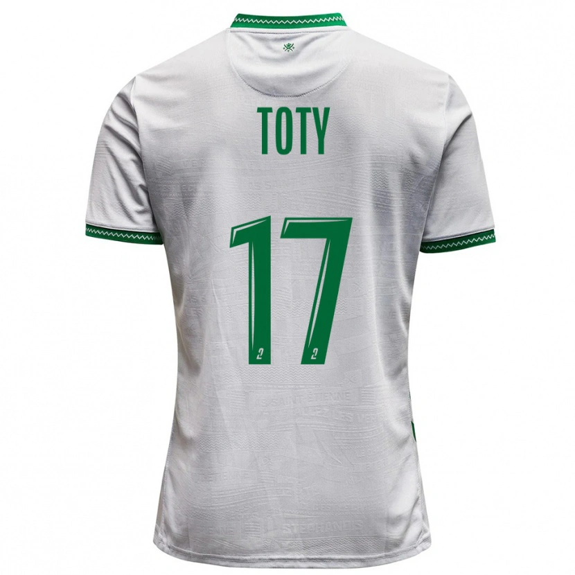 Danxen Kinderen Mylan Toty #17 Wit Groen Uitshirt Uittenue 2025/26 T-Shirt België
