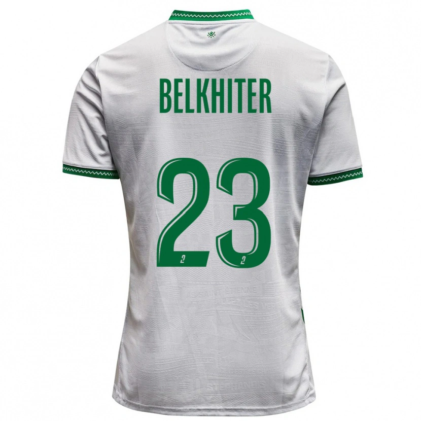 Danxen Kinderen Morgane Belkhiter #23 Wit Groen Uitshirt Uittenue 2025/26 T-Shirt België