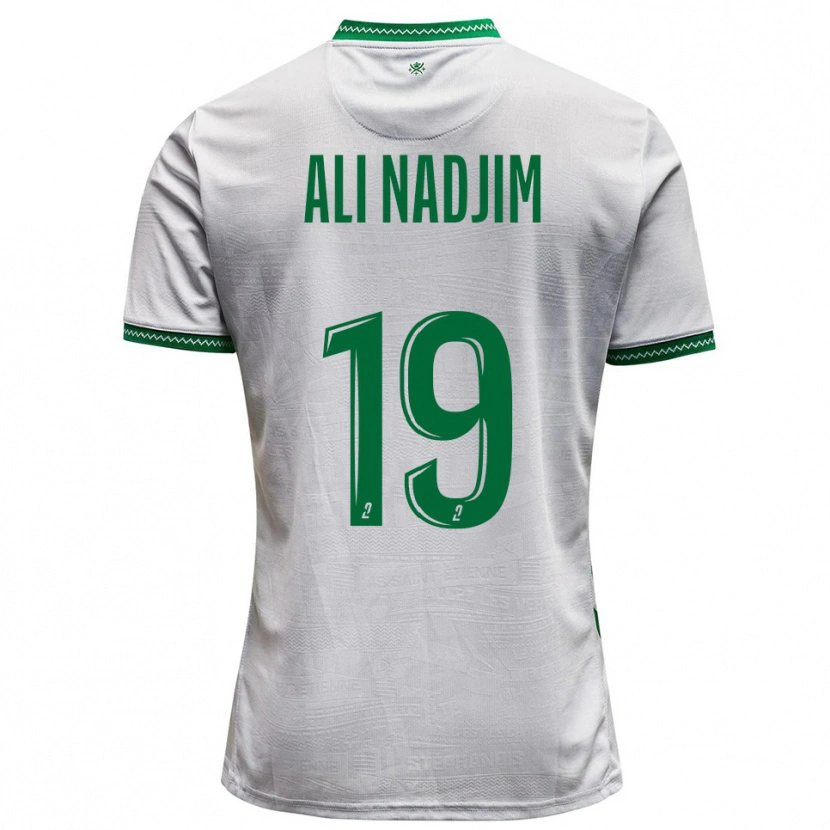 Danxen Kinderen Nadjma Ali Nadjim #19 Wit Groen Uitshirt Uittenue 2025/26 T-Shirt België