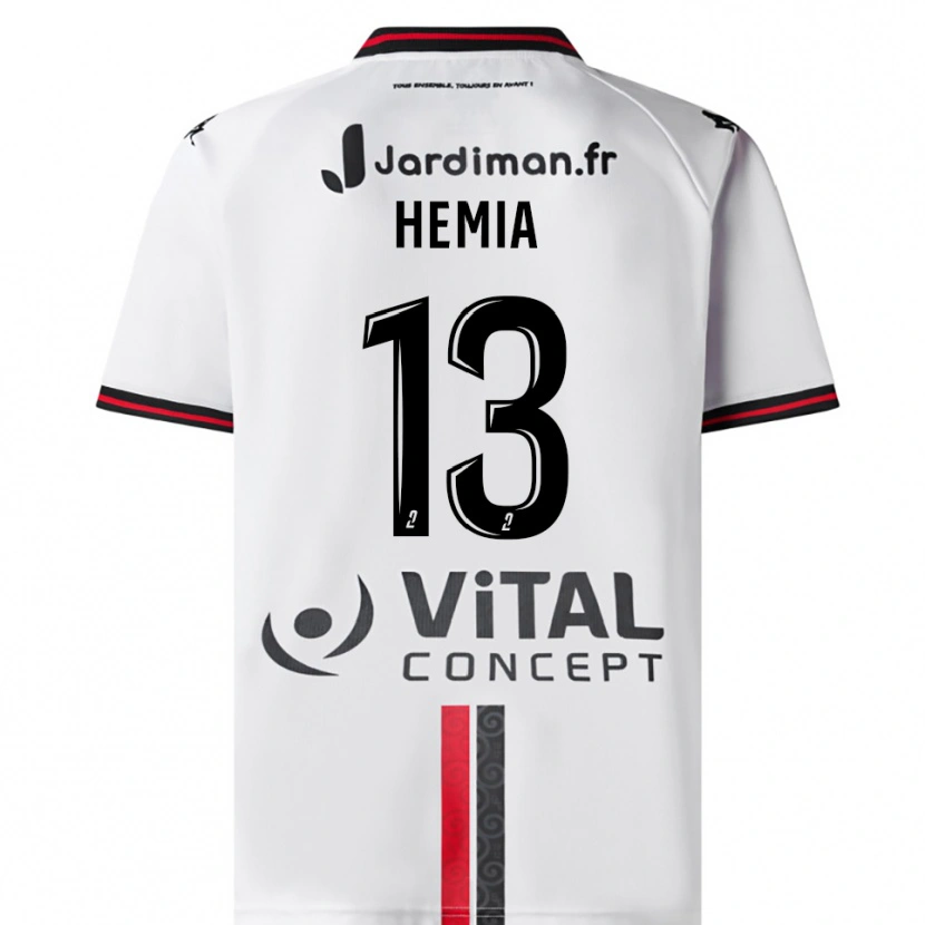 Danxen Kinderen Amine Hemia #13 Wit Rood Uitshirt Uittenue 2025/26 T-Shirt België