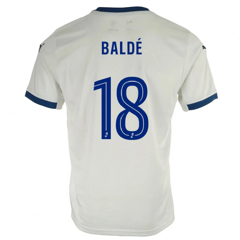 Danxen Kinderen Thierno Baldé #18 Wit Blauw Uitshirt Uittenue 2025/26 T-Shirt België
