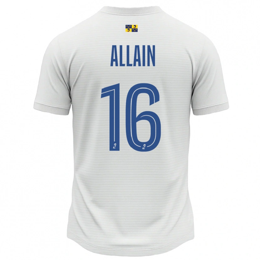 Danxen Kinderen Bobby Allain #16 Wit Blauw Uitshirt Uittenue 2025/26 T-Shirt België