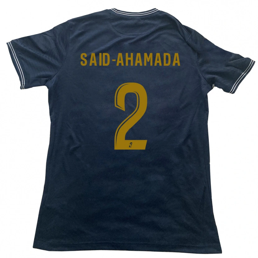 Danxen Kinderen Falahidine Said-Ahamada #2 Marine Goud Uitshirt Uittenue 2025/26 T-Shirt België