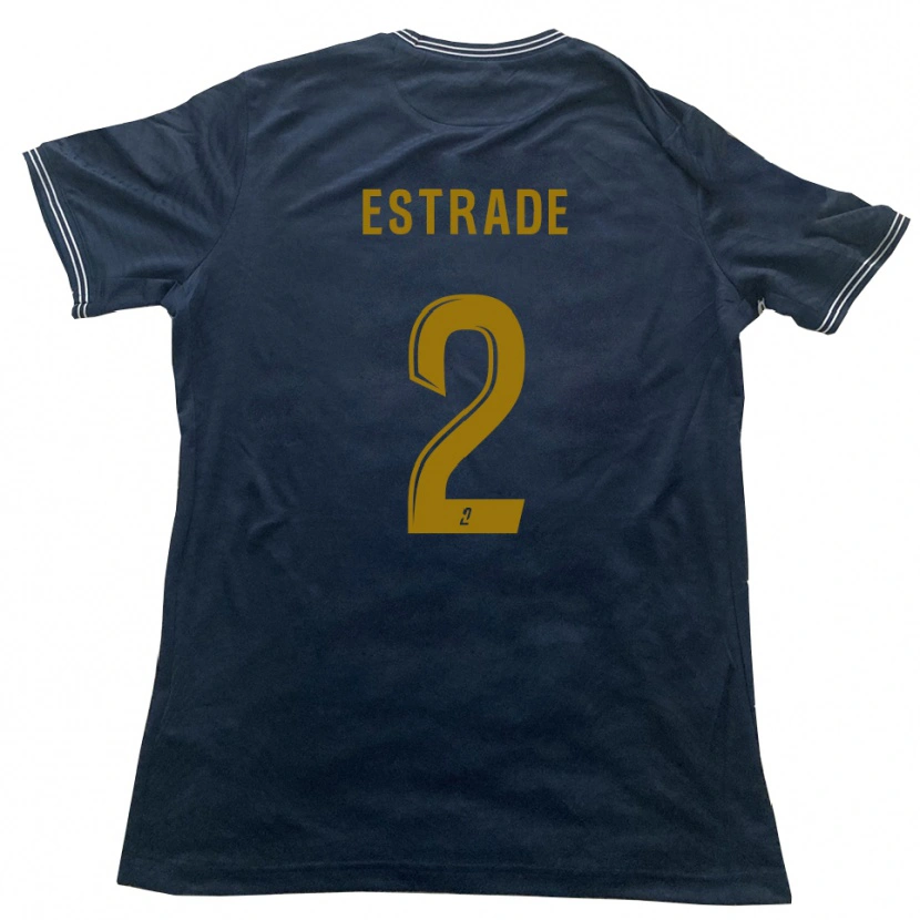 Danxen Kinderen Alexandre Estrade #2 Marine Goud Uitshirt Uittenue 2025/26 T-Shirt België