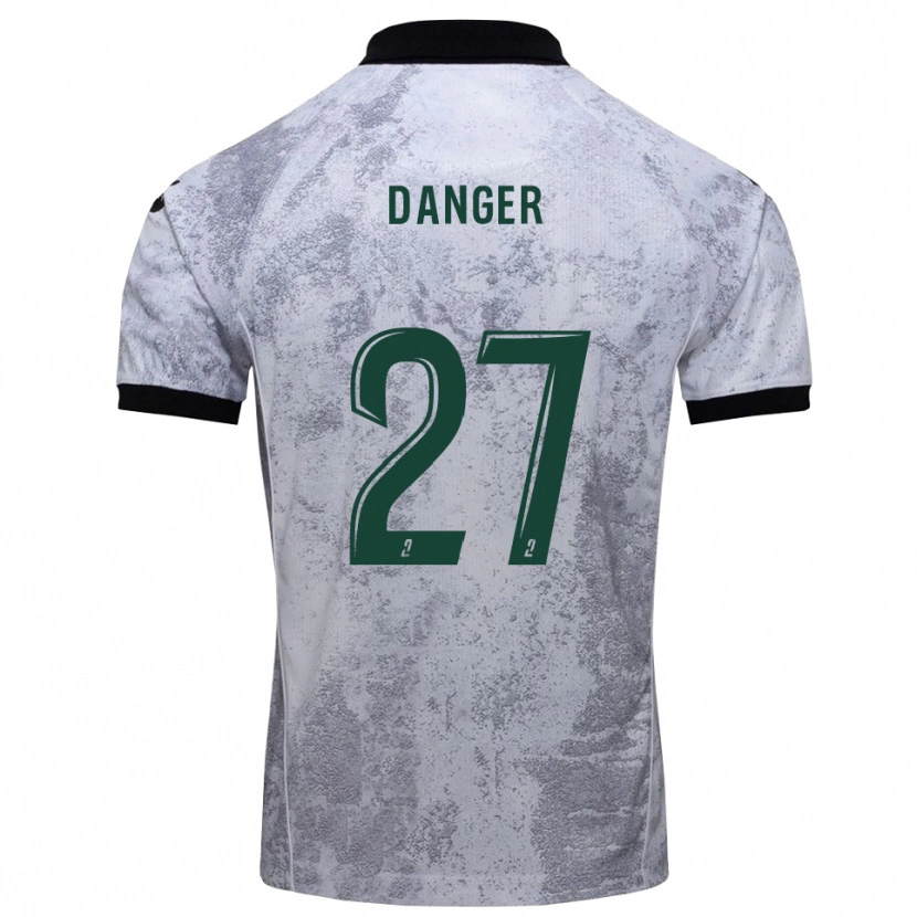 Danxen Kinderen Bradley Danger #27 Wit Zwart Uitshirt Uittenue 2025/26 T-Shirt België