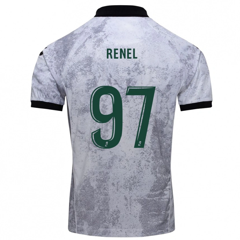 Danxen Kinderen Samuel Renel #97 Wit Zwart Uitshirt Uittenue 2025/26 T-Shirt België