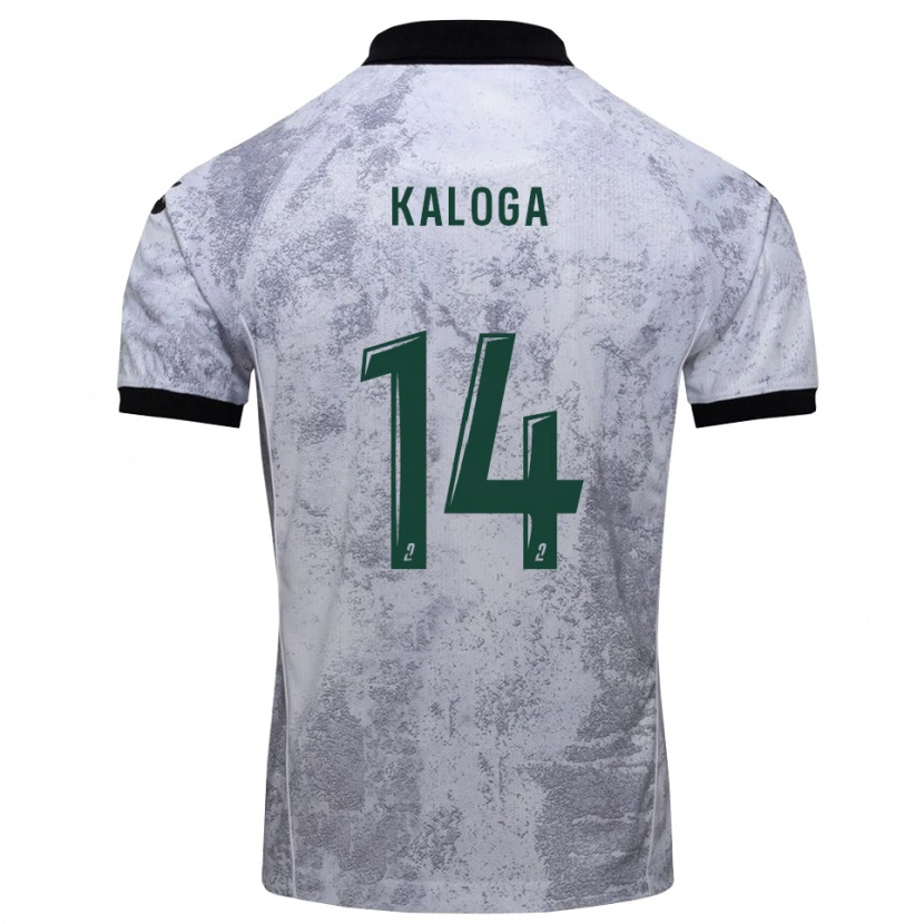 Danxen Kinderen Amallah Kaloga #14 Wit Zwart Uitshirt Uittenue 2025/26 T-Shirt België
