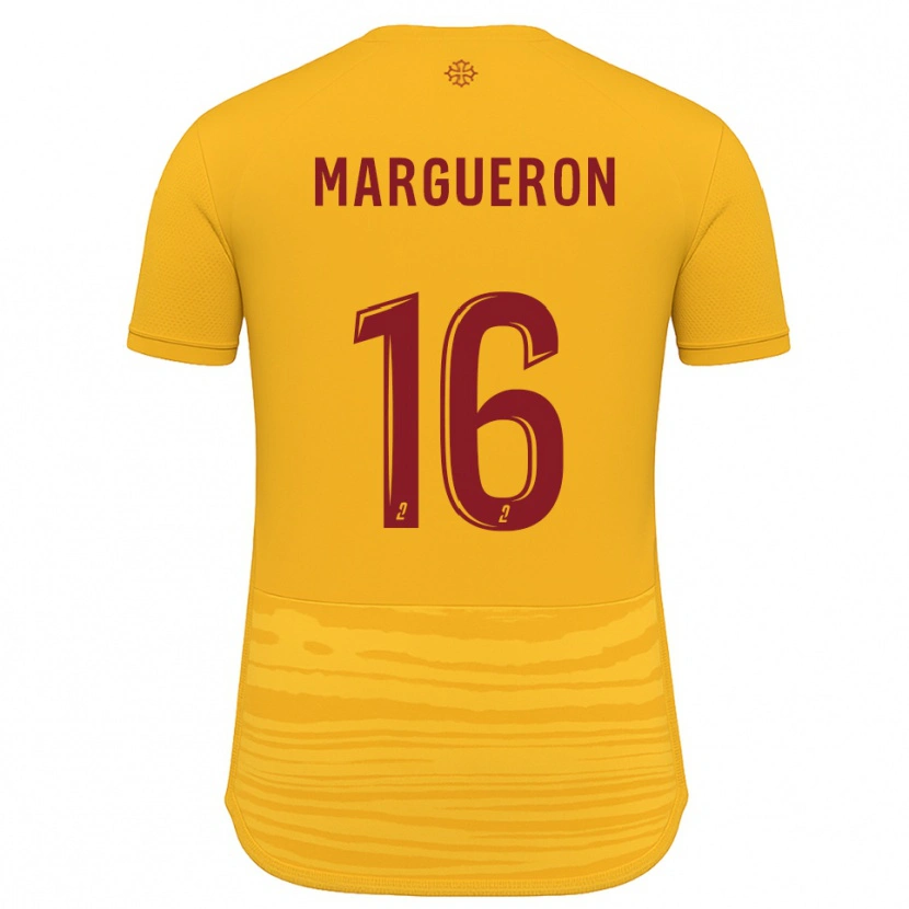 Danxen Kinderen Lucas Margueron #16 Oranje Bourgondisch Uitshirt Uittenue 2025/26 T-Shirt België