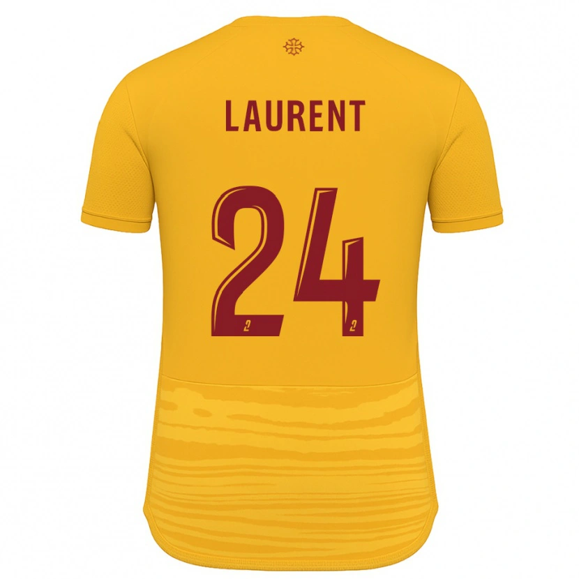 Danxen Kinderen Loni Laurent #24 Oranje Bourgondisch Uitshirt Uittenue 2025/26 T-Shirt België