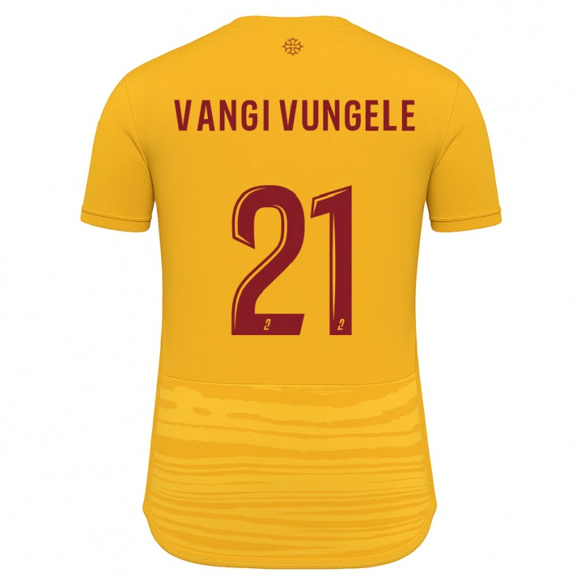 Danxen Kinderen Dylan Vangi #21 Oranje Bourgondisch Uitshirt Uittenue 2025/26 T-Shirt België