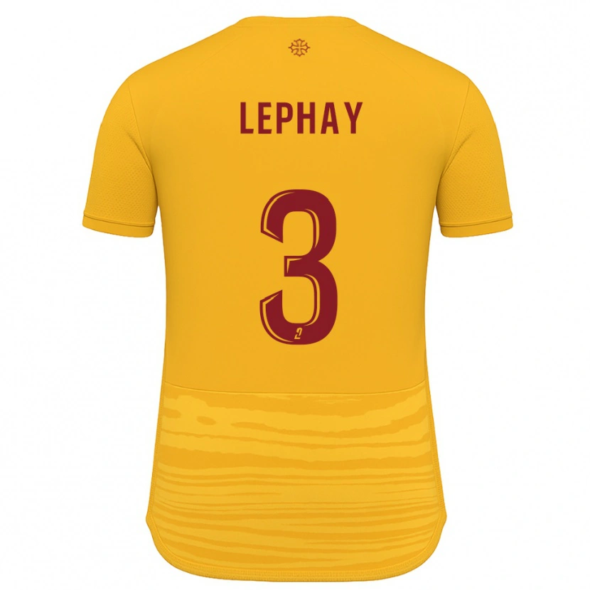 Danxen Kinderen Jules Lephay #3 Oranje Bourgondisch Uitshirt Uittenue 2025/26 T-Shirt België