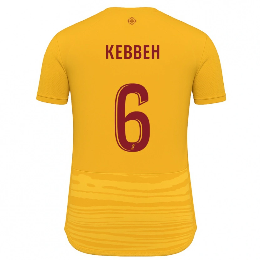 Danxen Kinderen Ali Kebbeh #6 Oranje Bourgondisch Uitshirt Uittenue 2025/26 T-Shirt België