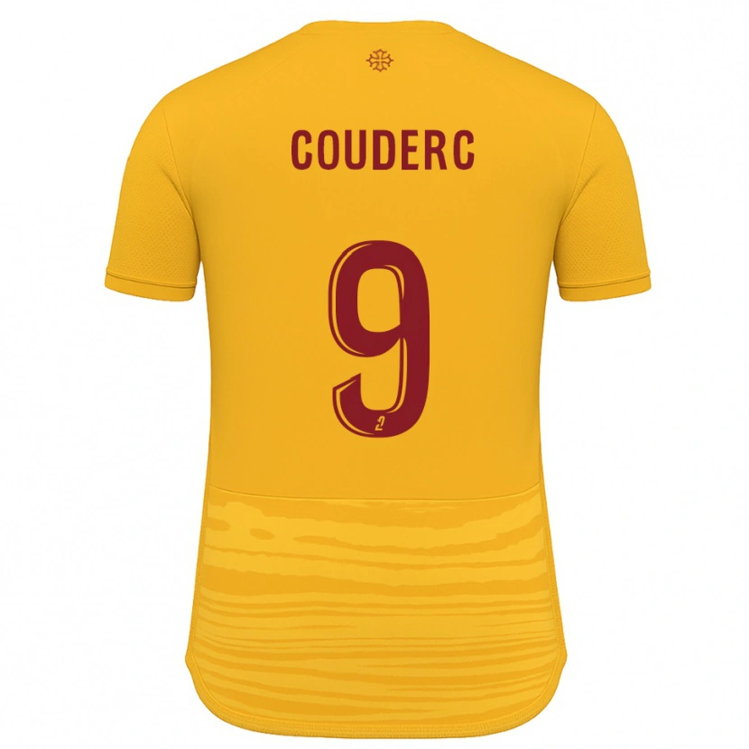 Danxen Kinderen Enzo Couderc #9 Oranje Bourgondisch Uitshirt Uittenue 2025/26 T-Shirt België