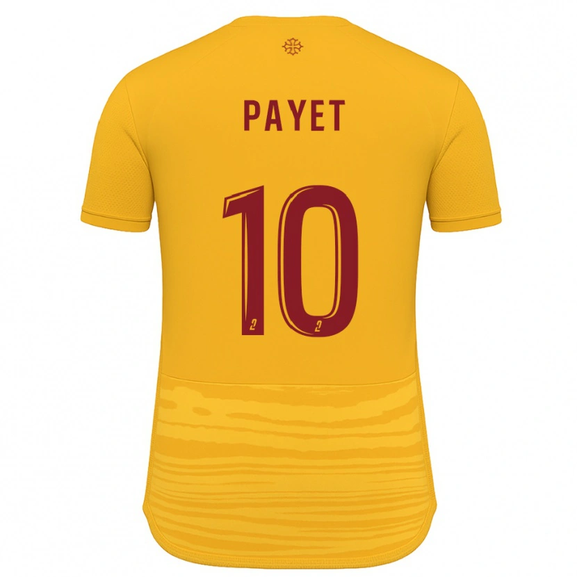 Danxen Kinderen Paul Payet #10 Oranje Bourgondisch Uitshirt Uittenue 2025/26 T-Shirt België