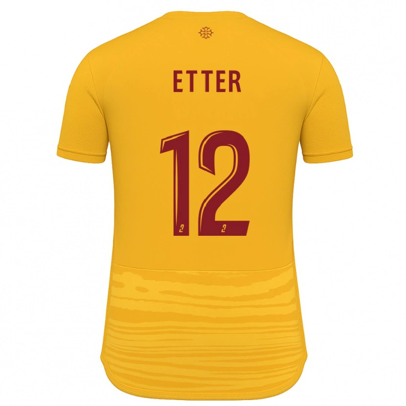 Danxen Kinderen Nans Etter #12 Oranje Bourgondisch Uitshirt Uittenue 2025/26 T-Shirt België