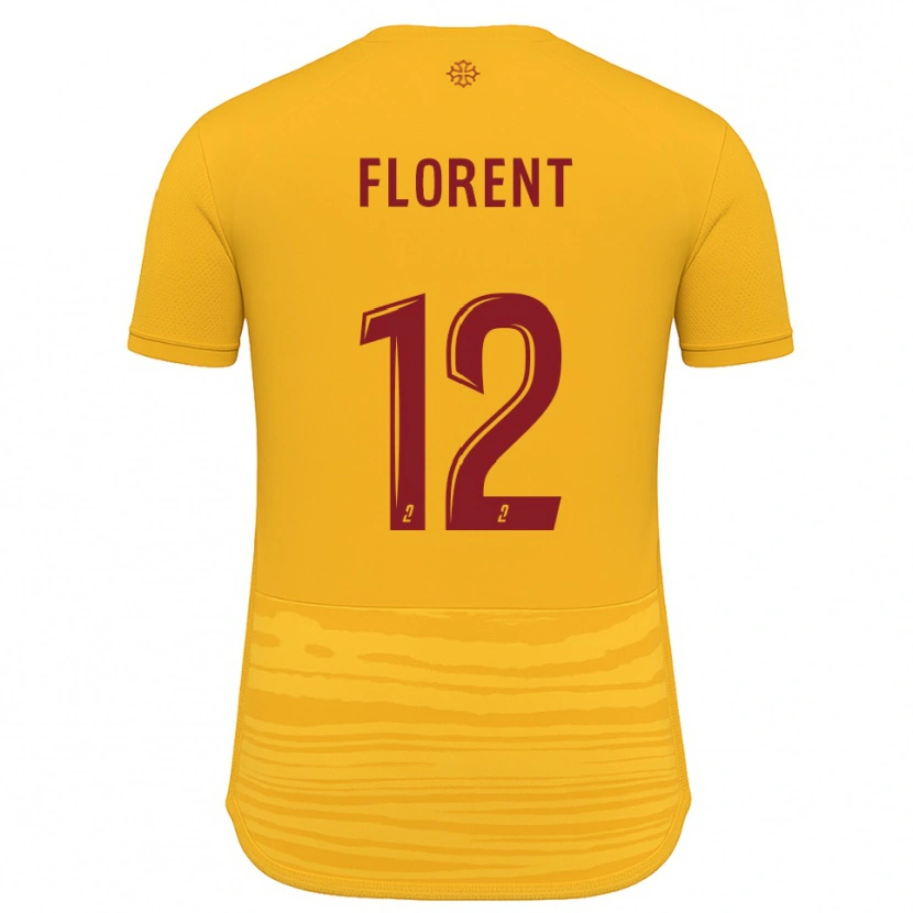 Danxen Kinderen Valentin Florent #12 Oranje Bourgondisch Uitshirt Uittenue 2025/26 T-Shirt België