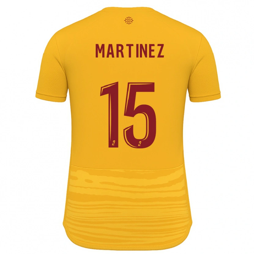 Danxen Kinderen Jorys Martinez #15 Oranje Bourgondisch Uitshirt Uittenue 2025/26 T-Shirt België