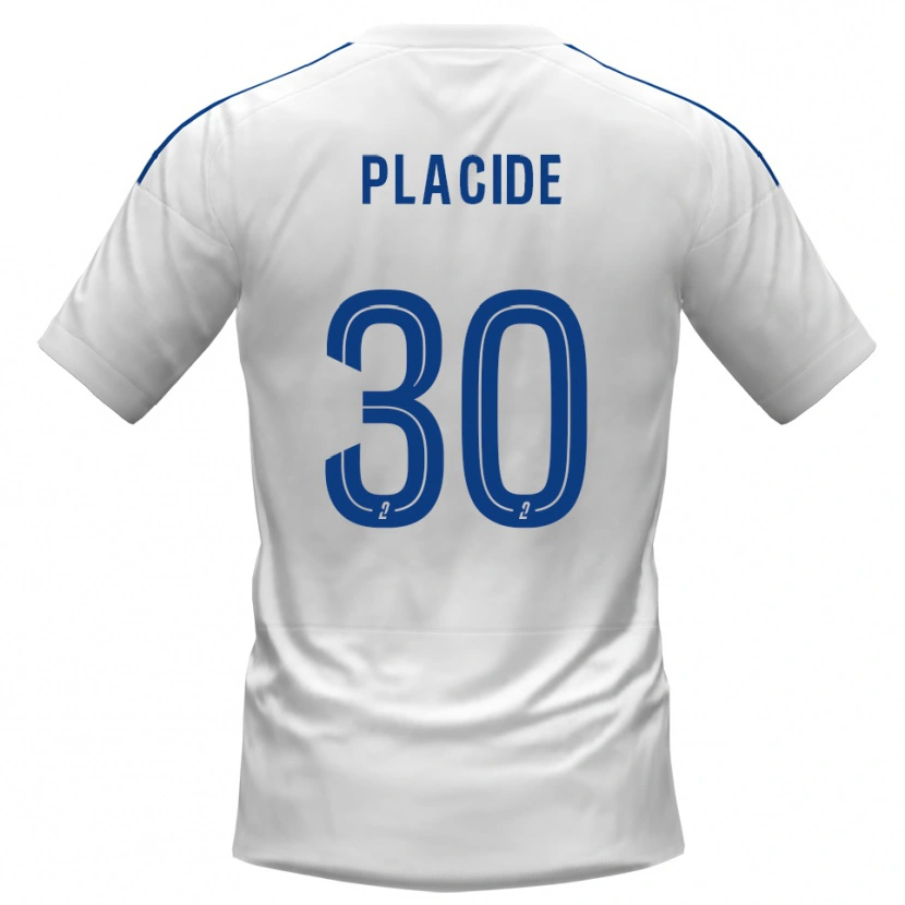Danxen Kinderen Johny Placide #30 Wit Blauw Uitshirt Uittenue 2025/26 T-Shirt België