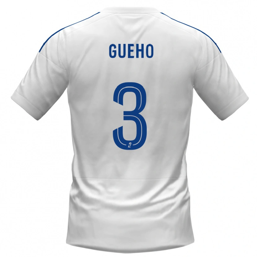 Danxen Kinderen Loup-Diwan Gueho #3 Wit Blauw Uitshirt Uittenue 2025/26 T-Shirt België